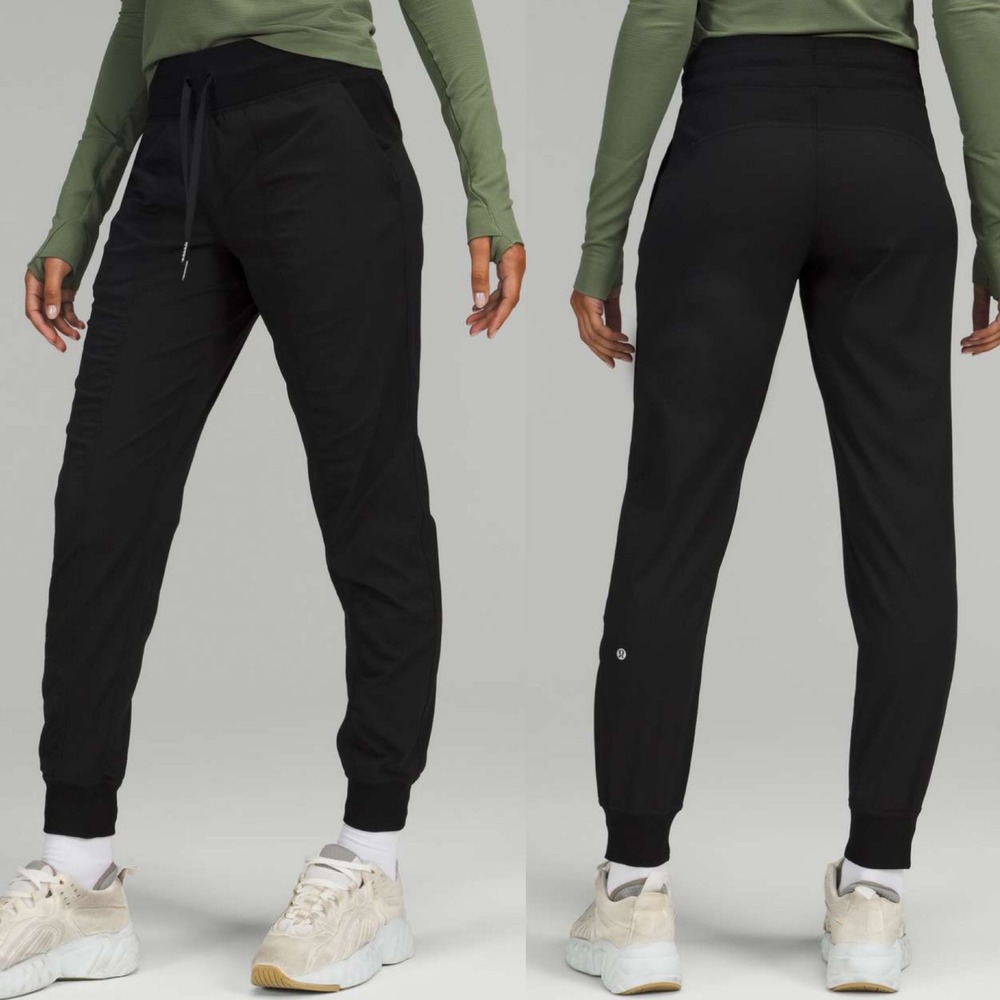 Lululemon Dance Studio Joggers Black Womens Sz 2 Style W5ENMS Lightweight Pants